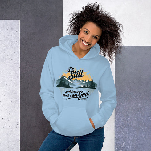 Be Still Hoodie Christian Bible Verse Hoodie